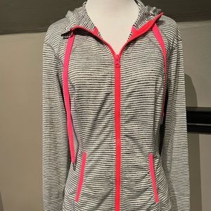 Black/ White stripped Lukka Jacket